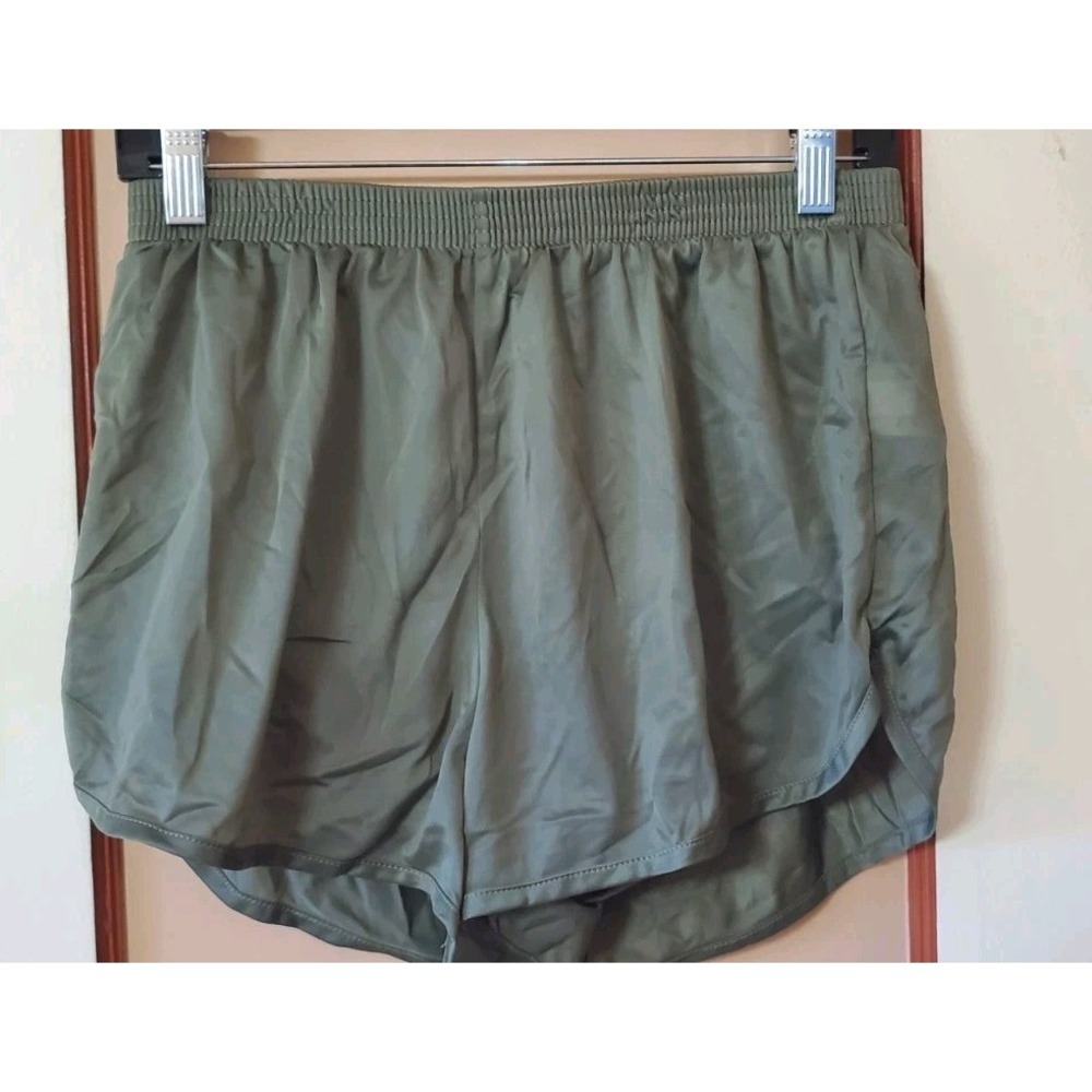 Soffe Mens Nylon Running Shorts Olive Green Utility Athletic Gym Shorts Size L